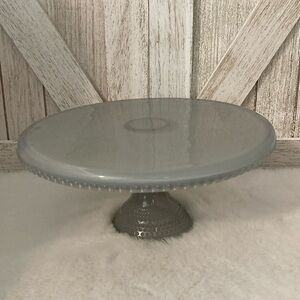 Target BP 2020 Gray Glass Cake Stand